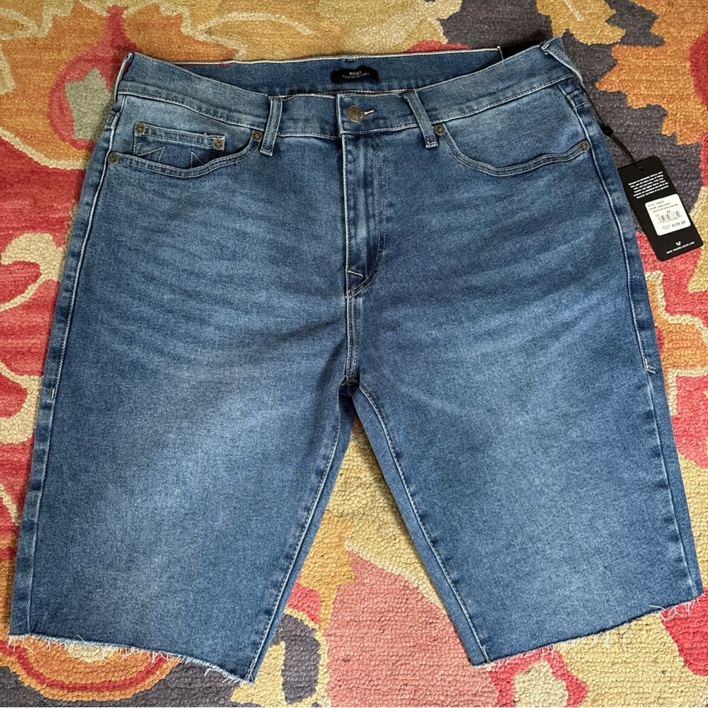True Religion Blue Jean Shorts Casual Fit